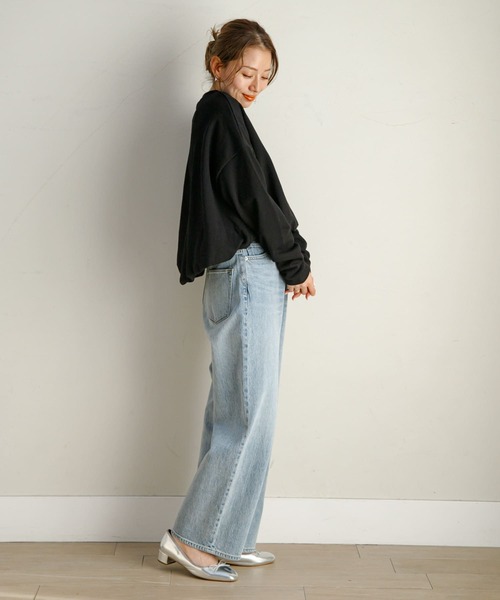 URBAN RESEARCH Sonny Label（アーバンリサーチサニーレーベル）の「バルーンヘムスウェットプルオーバー（スウェット・レディース・ブラック/ホワイト系その他/オフホワイト・FREE）」の12枚目の写真