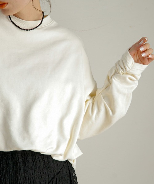 URBAN RESEARCH Sonny Label（アーバンリサーチサニーレーベル）の「バルーンヘムスウェットプルオーバー（スウェット・レディース・ブラック/ホワイト系その他/オフホワイト・FREE）」の14枚目の写真
