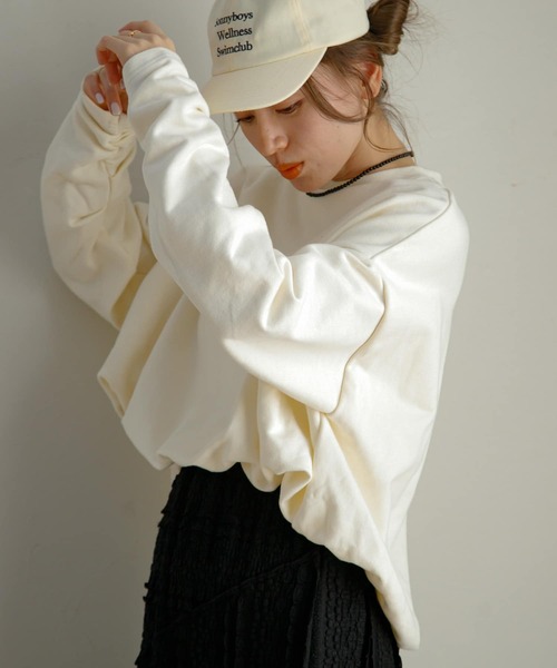 URBAN RESEARCH Sonny Label（アーバンリサーチサニーレーベル）の「バルーンヘムスウェットプルオーバー（スウェット・レディース・ブラック/ホワイト系その他/オフホワイト・FREE）」の15枚目の写真