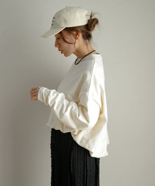 URBAN RESEARCH Sonny Label（アーバンリサーチサニーレーベル）の「バルーンヘムスウェットプルオーバー（スウェット・レディース・ブラック/ホワイト系その他/オフホワイト・FREE）」の17枚目の写真