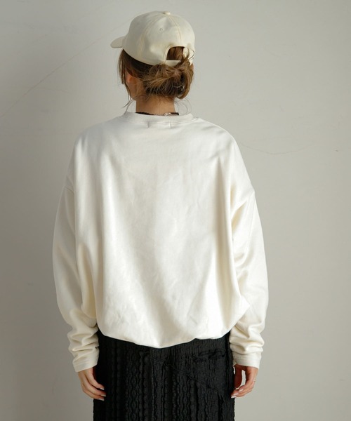 URBAN RESEARCH Sonny Label（アーバンリサーチサニーレーベル）の「バルーンヘムスウェットプルオーバー（スウェット・レディース・ブラック/ホワイト系その他/オフホワイト・FREE）」の19枚目の写真