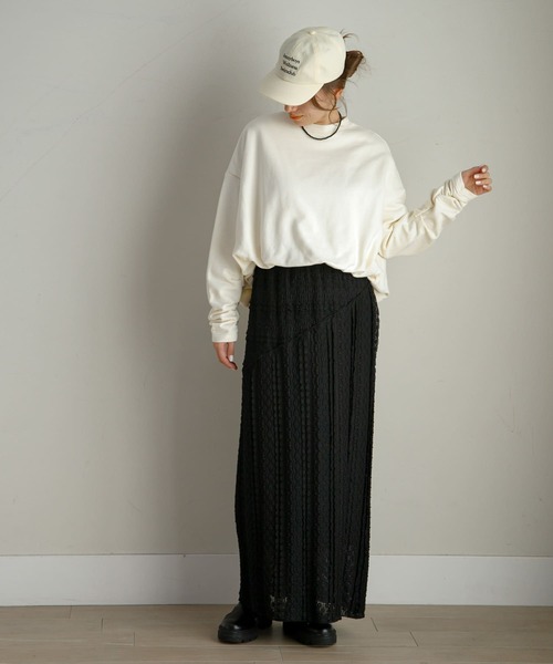 URBAN RESEARCH Sonny Label（アーバンリサーチサニーレーベル）の「バルーンヘムスウェットプルオーバー（スウェット・レディース・ブラック/ホワイト系その他/オフホワイト・FREE）」の20枚目の写真