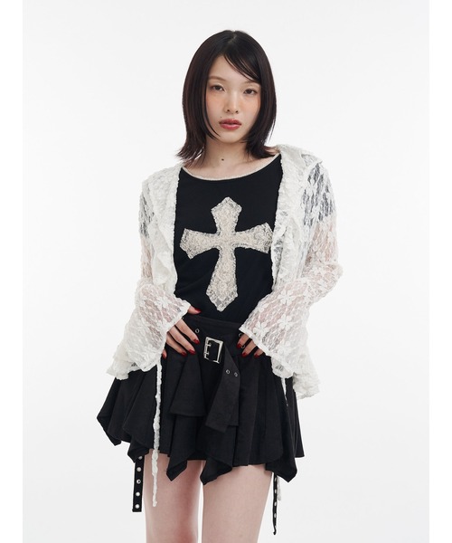 jouetie アシメヘムベルテッドミニスカート 夏服 セール】アシメヘムベルテッドミニスカート 夏服（スカート