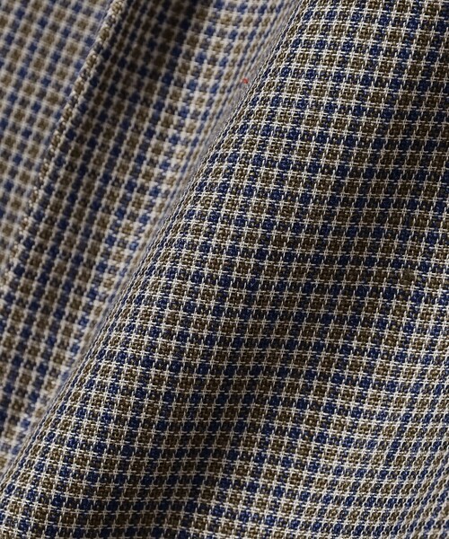 BEAMS PLUS(ビームスプラス)の「2プリーツ リネン チェック トラウザーズ(スラックス・メンズ・ブラウン/グレー・S/L/M)」の19枚目の写真