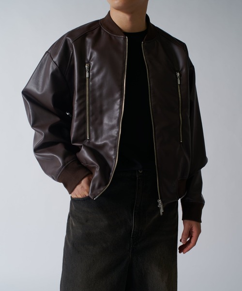 Lui's（ルイス）の「【Neucon/ニューコン】シンセティックレザーZIP