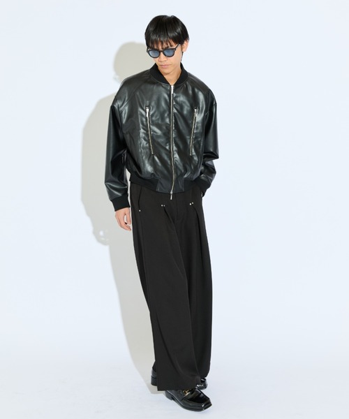 【Neucon/ニューコン】シンセティックレザースタンドファティーグブルゾン Lui's（ルイス）の「【Neucon/ニューコン】シンセティックレザー