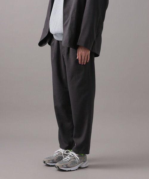 BAYFLOW（ベイフロー）の「[セットアップ可]UMWストレッチパンツ【イージーケア・マシンウォッシャブル】（スラックス・メンズ・ネイビー/チャコールグレー・MEDIUM/LARGE）」の5枚目の写真