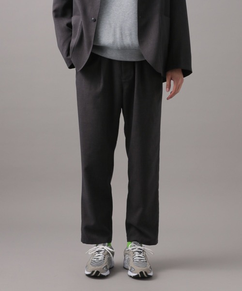 BAYFLOW（ベイフロー）の「[セットアップ可]UMWストレッチパンツ【イージーケア・マシンウォッシャブル】（スラックス・メンズ・ネイビー/チャコールグレー・MEDIUM/LARGE）」の6枚目の写真