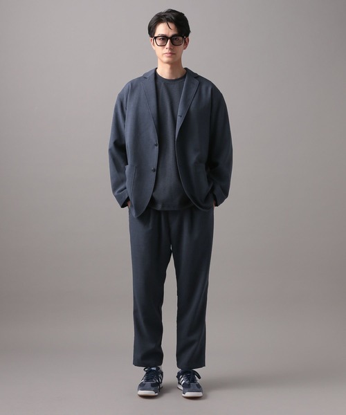 BAYFLOW（ベイフロー）の「[セットアップ可]UMWストレッチパンツ【イージーケア・マシンウォッシャブル】（スラックス・メンズ・ネイビー/チャコールグレー・MEDIUM/LARGE）」の7枚目の写真