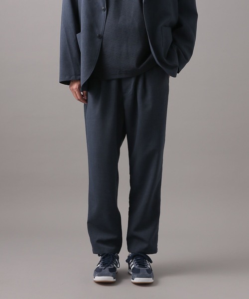 BAYFLOW（ベイフロー）の「[セットアップ可]UMWストレッチパンツ【イージーケア・マシンウォッシャブル】（スラックス・メンズ・ネイビー/チャコールグレー・MEDIUM/LARGE）」の9枚目の写真