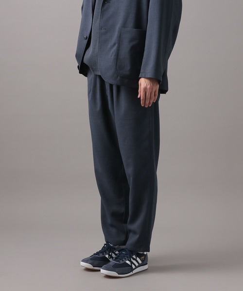 BAYFLOW（ベイフロー）の「[セットアップ可]UMWストレッチパンツ【イージーケア・マシンウォッシャブル】（スラックス・メンズ・ネイビー/チャコールグレー・MEDIUM/LARGE）」の10枚目の写真