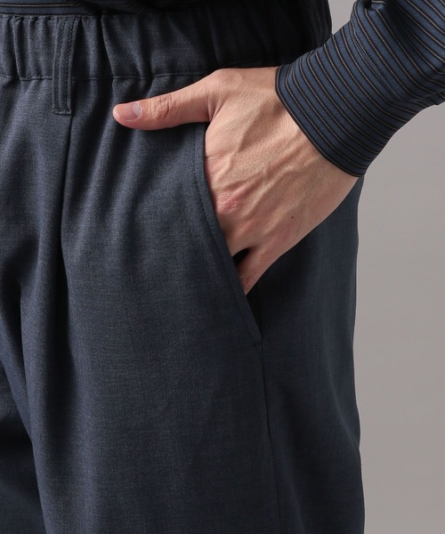 BAYFLOW（ベイフロー）の「[セットアップ可]UMWストレッチパンツ【イージーケア・マシンウォッシャブル】（スラックス・メンズ・ネイビー/チャコールグレー・MEDIUM/LARGE）」の15枚目の写真