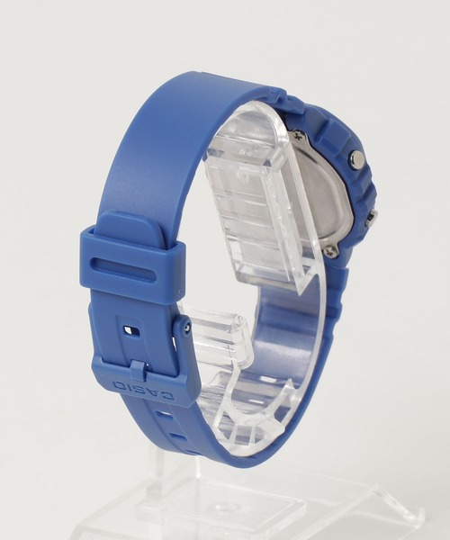 CASIO(カシオ)の「カシオ CASIO/ ミニスクエア デジタル腕時計 軽量 樹脂バンド LEDライト ユニセックス /// LAシリーズ(デジタル腕時計・メンズ・ブラック×イエロー/ブラック/ブラック×ブラック/ブラック×ブルー/ブルー/ブラック×パープル/ブラック×ピンク/ピンク・FREE)」の9枚目の写真