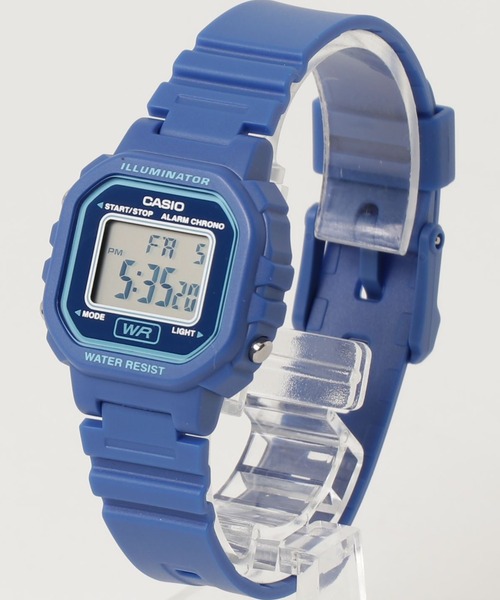 CASIO(カシオ)の「カシオ CASIO/ ミニスクエア デジタル腕時計 軽量 樹脂バンド LEDライト ユニセックス /// LAシリーズ(デジタル腕時計・メンズ・ブラック×イエロー/ブラック/ブラック×ブラック/ブラック×ブルー/ブルー/ブラック×パープル/ブラック×ピンク/ピンク・FREE)」の17枚目の写真
