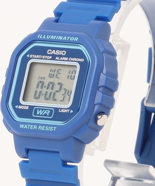 CASIO(カシオ)の「カシオ CASIO/ ミニスクエア デジタル腕時計 軽量 樹脂バンド LEDライト ユニセックス /// LAシリーズ(デジタル腕時計・メンズ・ブラック×イエロー/ブラック/ブラック×ブラック/ブラック×ブルー/ブルー/ブラック×パープル/ブラック×ピンク/ピンク・FREE)」の20枚目の写真