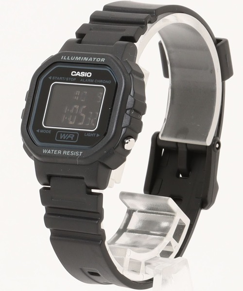 CASIO(カシオ)の「カシオ CASIO/ ミニスクエア デジタル腕時計 軽量 樹脂バンド LEDライト ユニセックス /// LAシリーズ(デジタル腕時計・メンズ・ブラック×イエロー/ブラック/ブラック×ブラック/ブラック×ブルー/ブルー/ブラック×パープル/ブラック×ピンク/ピンク・FREE)」の22枚目の写真
