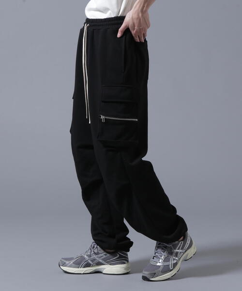 DANKE SCHON（ダンケシェーン）の「【WEB&DEPOT限定】DankeSchon/ダンケシェーン/SWEAT ZIP-POCKET CARGO PANTS（スウェットパンツ・メンズ・グレー/ブラック・S/M/L/XL）」の12枚目の写真