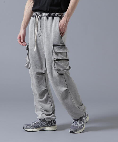 DANKE SCHON（ダンケシェーン）の「【WEB&DEPOT限定】DankeSchon/ダンケシェーン/SWEAT ZIP-POCKET CARGO PANTS（スウェットパンツ・メンズ・グレー/ブラック・S/M/L/XL）」の16枚目の写真