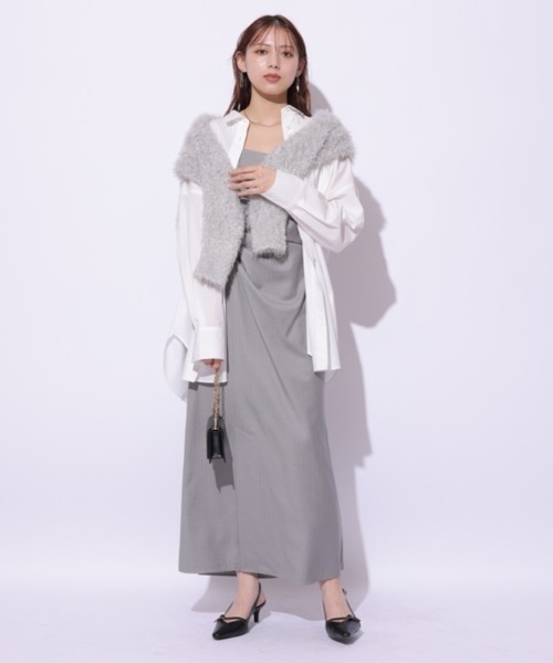 Mystrada(マイストラーダ)の「タックキャミワンピース(ワンピース・レディース・ストライプ・38/36)」の10枚目の写真