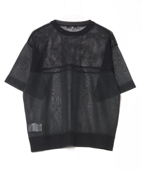 F/CE. （エフシーイー）の「F/CE. SHEER AND MESH KNIT / エフシーイー シアー アンド メッシュ ニット（ニット/セーター・レディース・ブラック/グレー/ブルー・SMALL）」の14枚目の写真