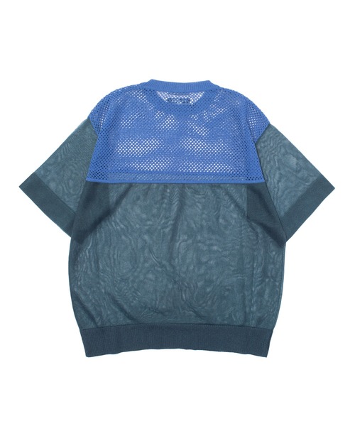 F/CE. （エフシーイー）の「F/CE. SHEER AND MESH KNIT / エフシーイー シアー アンド メッシュ ニット（ニット/セーター・レディース・ブラック/グレー/ブルー・SMALL）」の6枚目の写真