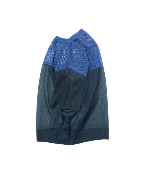 F/CE. （エフシーイー）の「F/CE. SHEER AND MESH KNIT / エフシーイー シアー アンド メッシュ ニット（ニット/セーター・レディース・ブラック/グレー/ブルー・SMALL）」の7枚目の写真