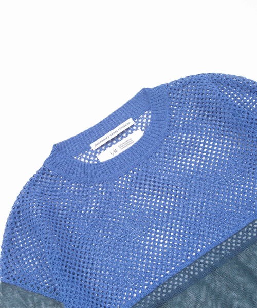 F/CE. （エフシーイー）の「F/CE. SHEER AND MESH KNIT / エフシーイー シアー アンド メッシュ ニット（ニット/セーター・レディース・ブラック/グレー/ブルー・SMALL）」の8枚目の写真