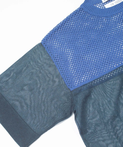 F/CE. （エフシーイー）の「F/CE. SHEER AND MESH KNIT / エフシーイー シアー アンド メッシュ ニット（ニット/セーター・レディース・ブラック/グレー/ブルー・SMALL）」の10枚目の写真