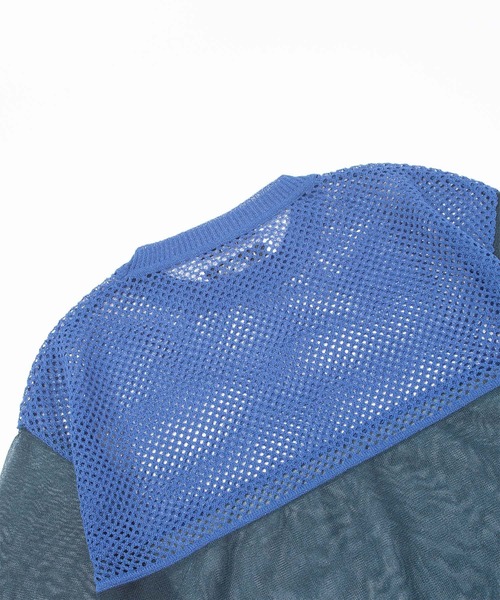 F/CE. （エフシーイー）の「F/CE. SHEER AND MESH KNIT / エフシーイー シアー アンド メッシュ ニット（ニット/セーター・レディース・ブラック/グレー/ブルー・SMALL）」の13枚目の写真