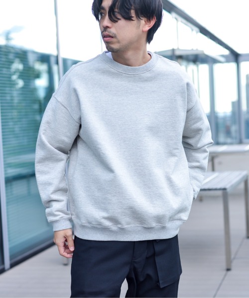 Snow Peak（スノーピーク）の「Recycled Cotton Pullover スウェットシャツ（スウェット・メンズ・オートミール/ブルー/グレー/ブラック・M/L/XL/S/1）」の14枚目の写真