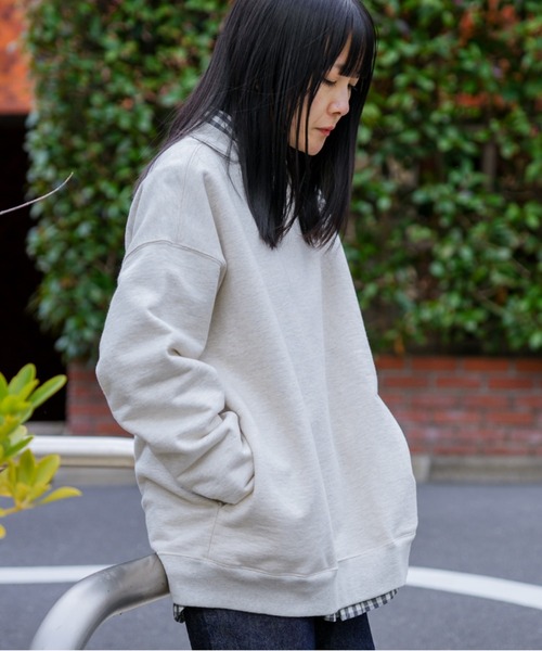 Snow Peak（スノーピーク）の「Recycled Cotton Pullover スウェットシャツ（スウェット・メンズ・オートミール/ブルー/グレー/ブラック・M/L/XL/S/1）」の17枚目の写真