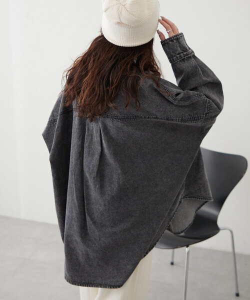 Another Branch olive des olive(アナザーブランチオリーブデオリーブ)の「【再販決定!】【@_misato___セレクト】ロゴ刺繍デニムシャツ(シャツ/ブラウス・レディース・ブラック/その他/ブルー/ネイビー・FREE)」の22枚目の写真