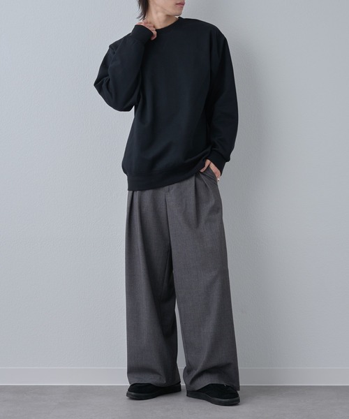 COLONY 2139（コロニートゥーワンスリーナイン）の「ポンチスウェットライクロングスリーブT（Tシャツ/カットソー・メンズ・ブラック/グレー・MEDIUM/LARGE）」の9枚目の写真