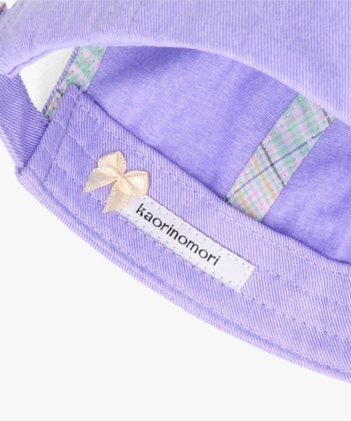 kaorinomori（カオリノモリ）の「kaorinomori ララキャップ / カオリノモリ（キャップ・レディース・ブラック/パープル/イエロー・FREE）」の6枚目の写真