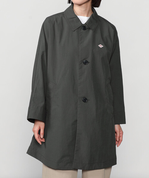美品✨DANTON ダントン ステンカラーコート ウールコート 黒 DANTON（ダントン）の「DANTON | バックギャザー ドルマンステン