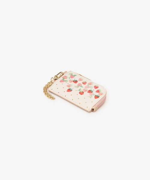 ★すぐ届く★ストロベリー コイン ケース★人気★残りわずか SEVEN BY SEVEN(セブンバイセブン)LEATHER TRIANGLE COIN CASE