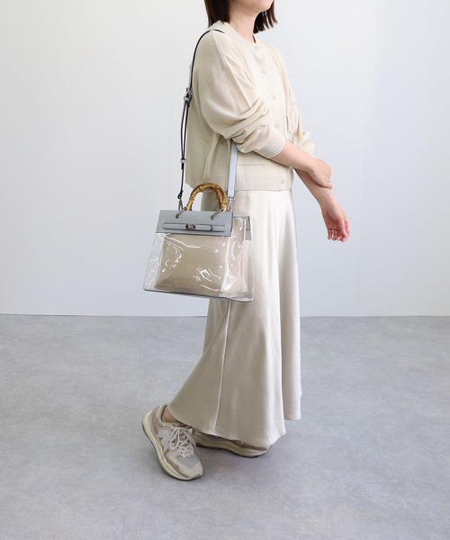 MIAN （ミアン）の「2wayクリアハンドバッグ（ハンドバッグ・レディース・グレイッシュベージュ/ブラウン/ブラック/ライトブルー・FREE）」の8枚目の写真