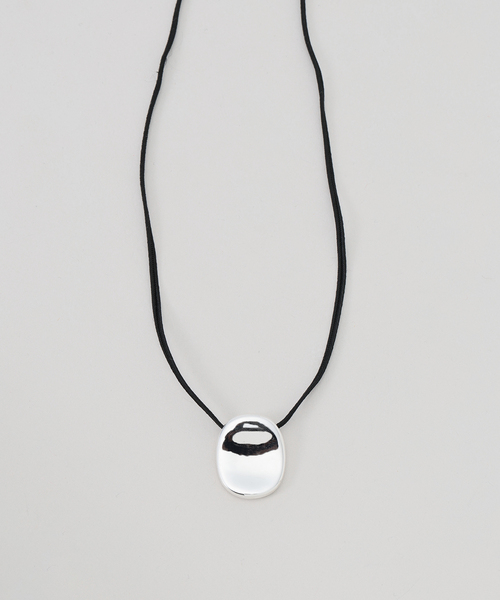 PHILIPPE AUDIBERT(フィリップ オーディベール)の「【PHILIPPE AUDIBERT】SIMA CORD NECKLACE(ネックレス・レディース・シルバー・FREE)」の1枚目の写真