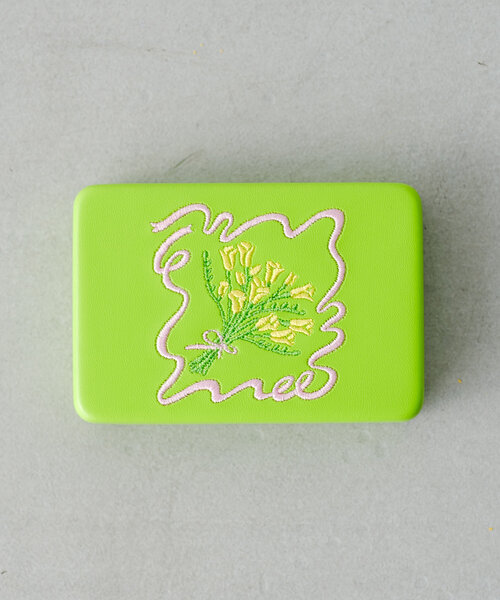 BIRTHDAY BAR（バースデイバー）の「Flower bouquet small case（ポーチ・レディース・グリーン系その他2/パープル/イエロー・0）」の4枚目の写真