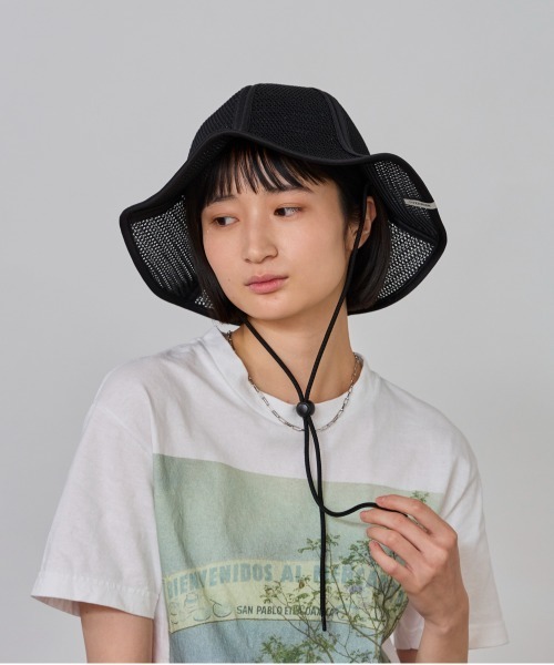 OVERRIDE（オーバーライド）の「OVERRIDE  BREATHABLE PATA TULIP / オーバーライド（ハット・レディース・ブラック/ブラウン/ネイビー・58cm）」の4枚目の写真