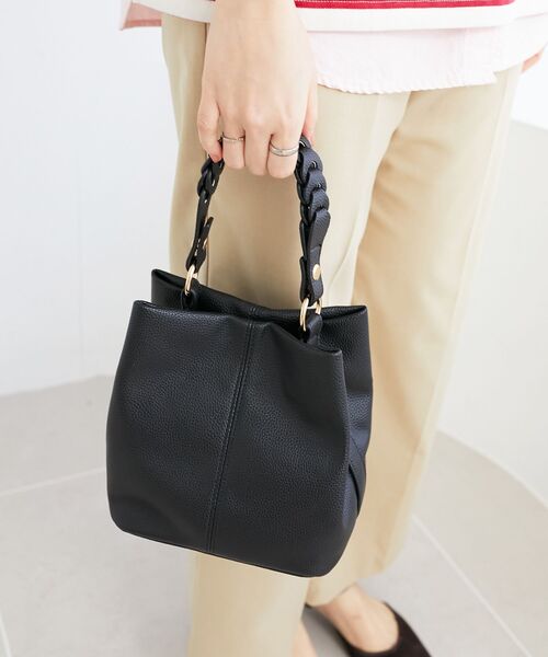 le.coeur blanc（ルクールブラン）の「メッシュハンドル2wayショルダー（ショルダーバッグ・レディース・アイボリー/サックスブルー/ブラック・FREE）」の11枚目の写真