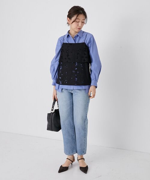 le.coeur blanc（ルクールブラン）の「メッシュハンドル2wayショルダー（ショルダーバッグ・レディース・アイボリー/サックスブルー/ブラック・FREE）」の15枚目の写真