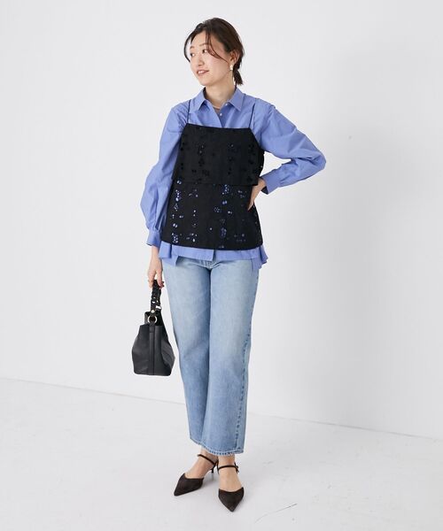 le.coeur blanc（ルクールブラン）の「メッシュハンドル2wayショルダー（ショルダーバッグ・レディース・アイボリー/サックスブルー/ブラック・FREE）」の16枚目の写真