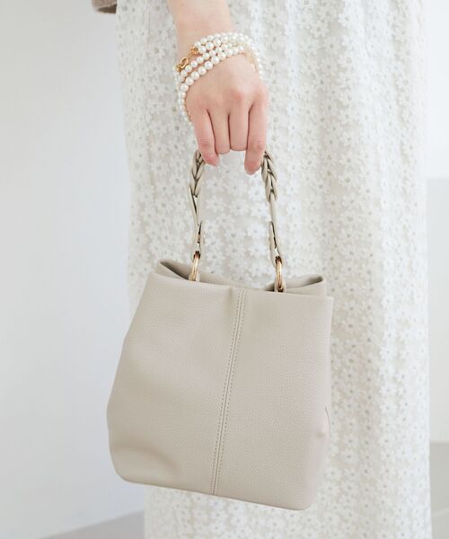 le.coeur blanc（ルクールブラン）の「メッシュハンドル2wayショルダー（ショルダーバッグ・レディース・アイボリー/サックスブルー/ブラック・FREE）」の18枚目の写真