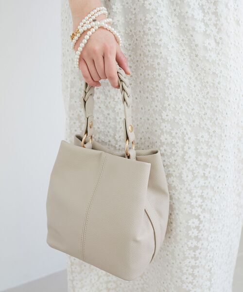 le.coeur blanc（ルクールブラン）の「メッシュハンドル2wayショルダー（ショルダーバッグ・レディース・アイボリー/サックスブルー/ブラック・FREE）」の20枚目の写真