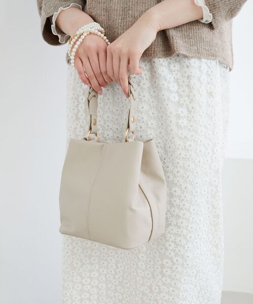 le.coeur blanc（ルクールブラン）の「メッシュハンドル2wayショルダー（ショルダーバッグ・レディース・アイボリー/サックスブルー/ブラック・FREE）」の21枚目の写真