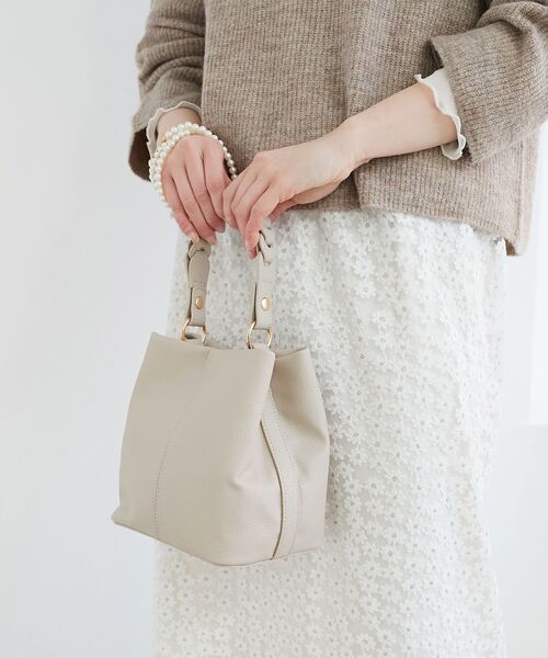 le.coeur blanc（ルクールブラン）の「メッシュハンドル2wayショルダー（ショルダーバッグ・レディース・アイボリー/サックスブルー/ブラック・FREE）」の22枚目の写真