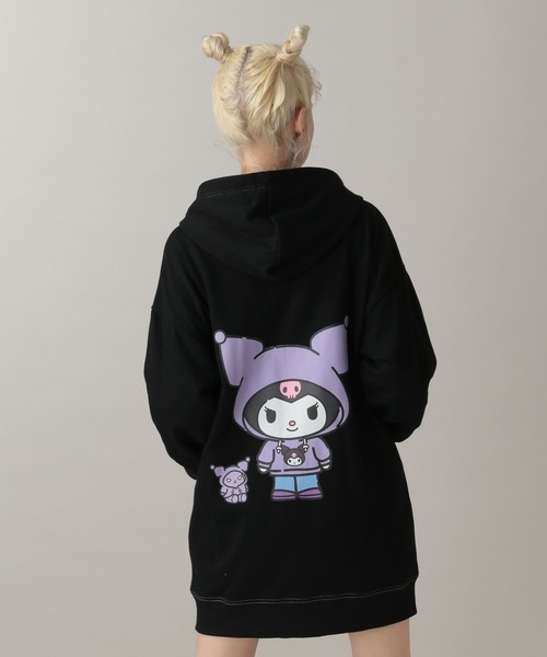 FOREVER 21（フォーエバー トゥエンティーワン）の「【クロミ】ビッグパーカー（パーカー・レディース・ブラック/ホワイト・FREE）」の8枚目の写真