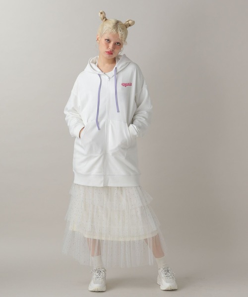 FOREVER 21（フォーエバー トゥエンティーワン）の「【クロミ】ビッグパーカー（パーカー・レディース・ブラック/ホワイト・FREE）」の10枚目の写真