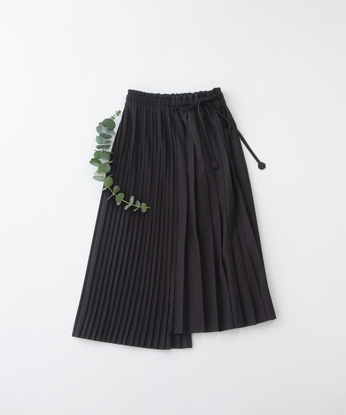 nop de nod（ノップドゥノッド）の「トロ切り替えプリーツスカート（スカート・レディース・ブラック/ダークグレー・M）」の20枚目の写真